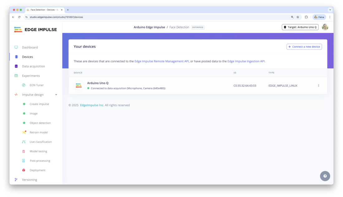 Arduino UNO Q - Edge Impulse Documentation