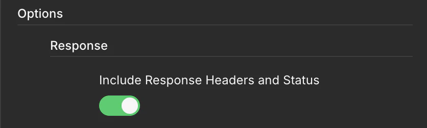 n8n Cloud HTTP Request showing headers, JSON body, and full response option for Edges