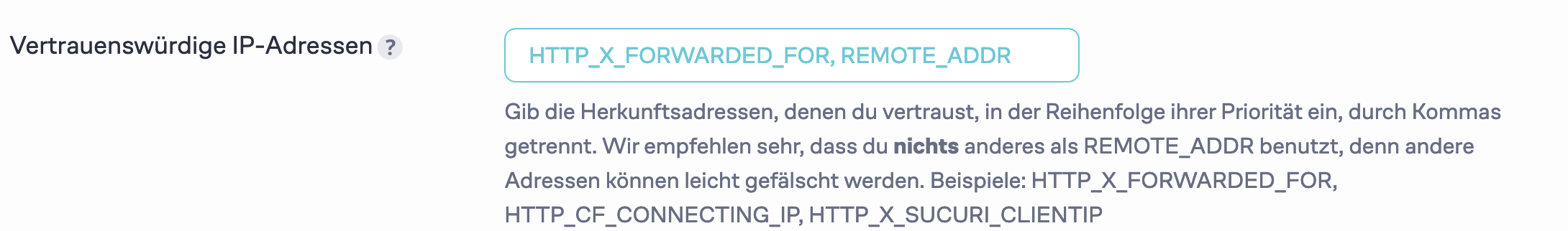 HTTP_X_FORWARDED_FOR und REMOTE_ADDR als Quellen der Besucher-IP