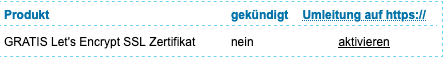 HTTPS-Weiterleitung im EDIS-vHost-Bereich aktivieren