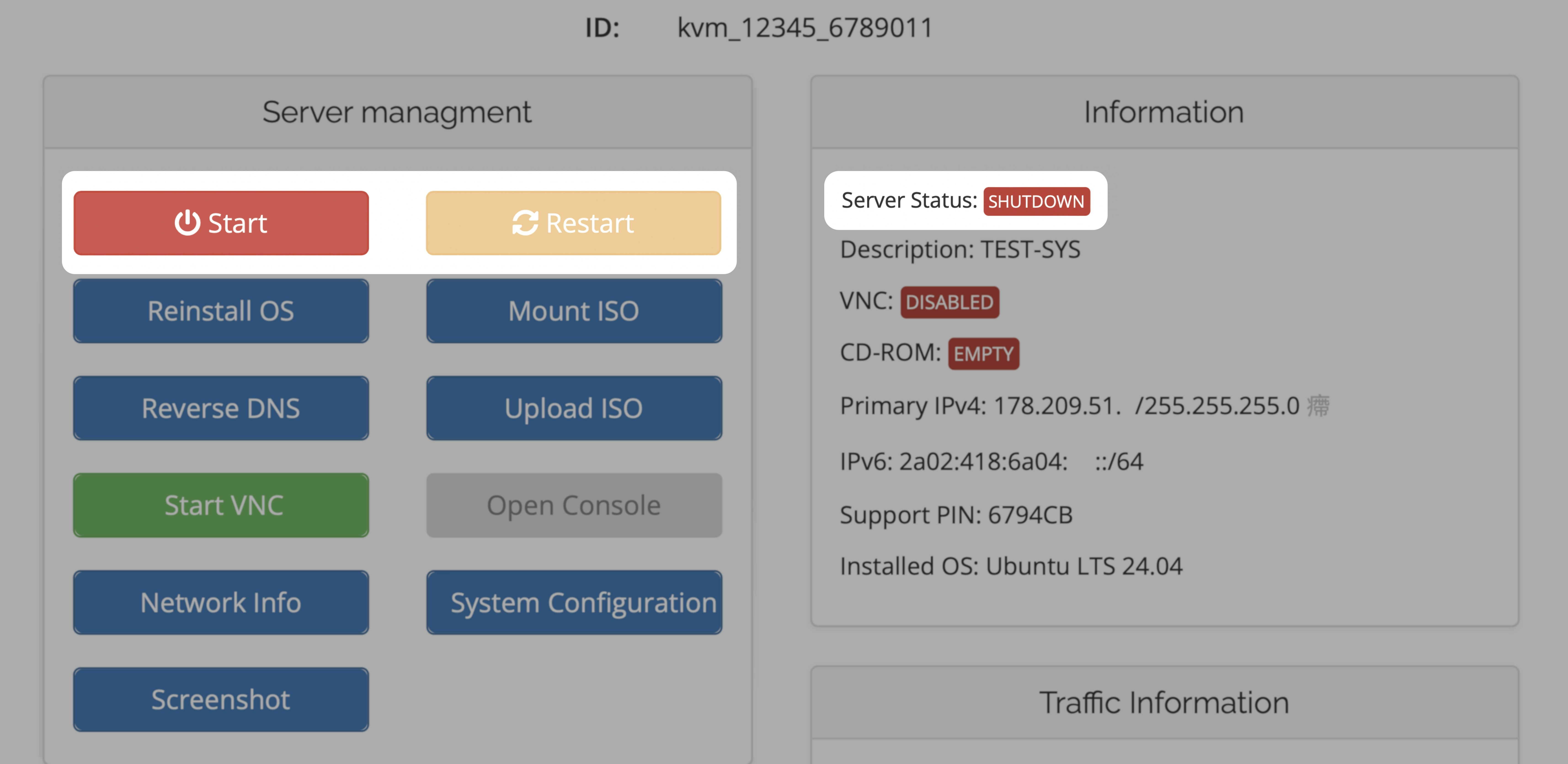 Reboot VPS