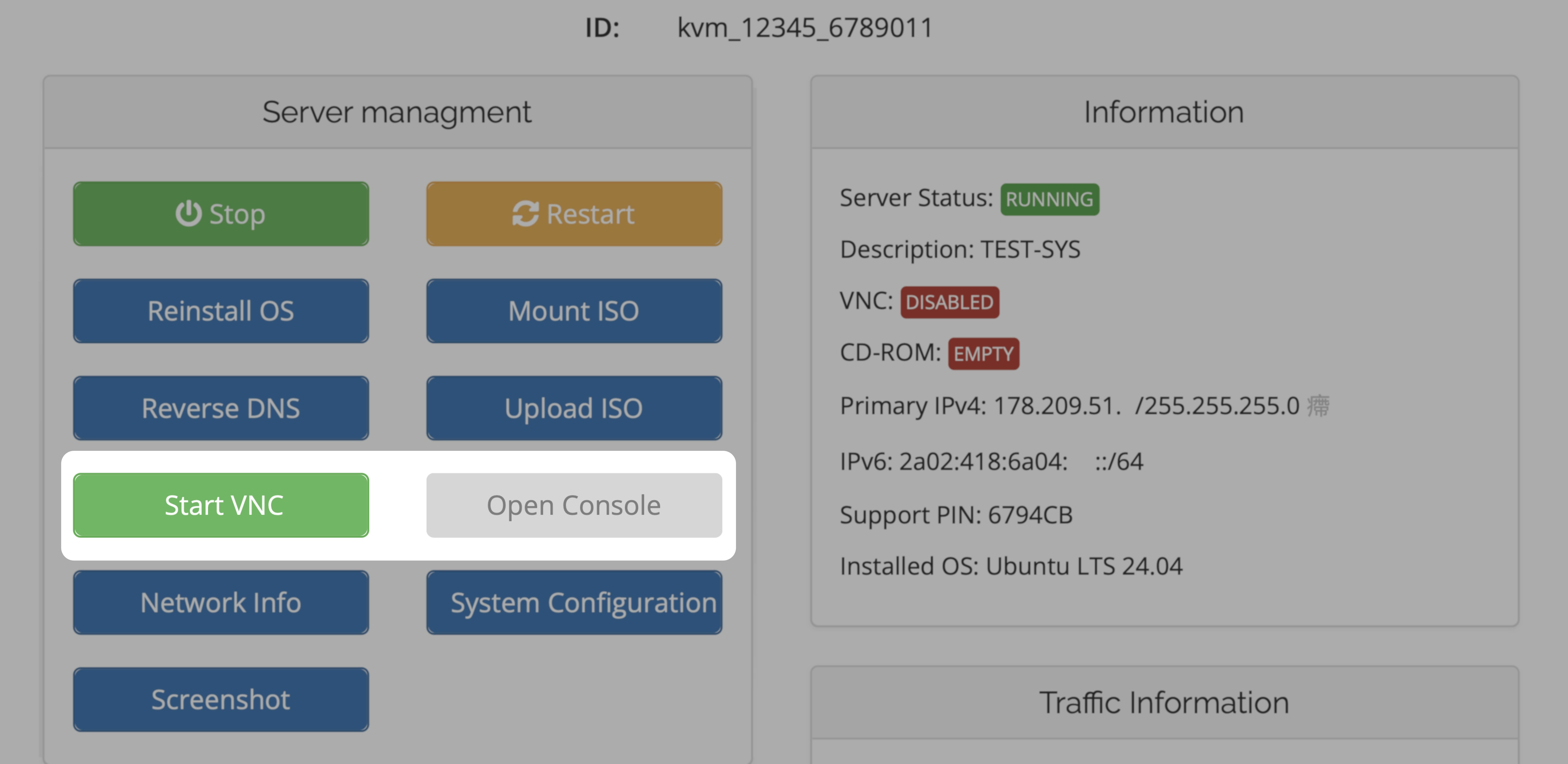 Enable VNC