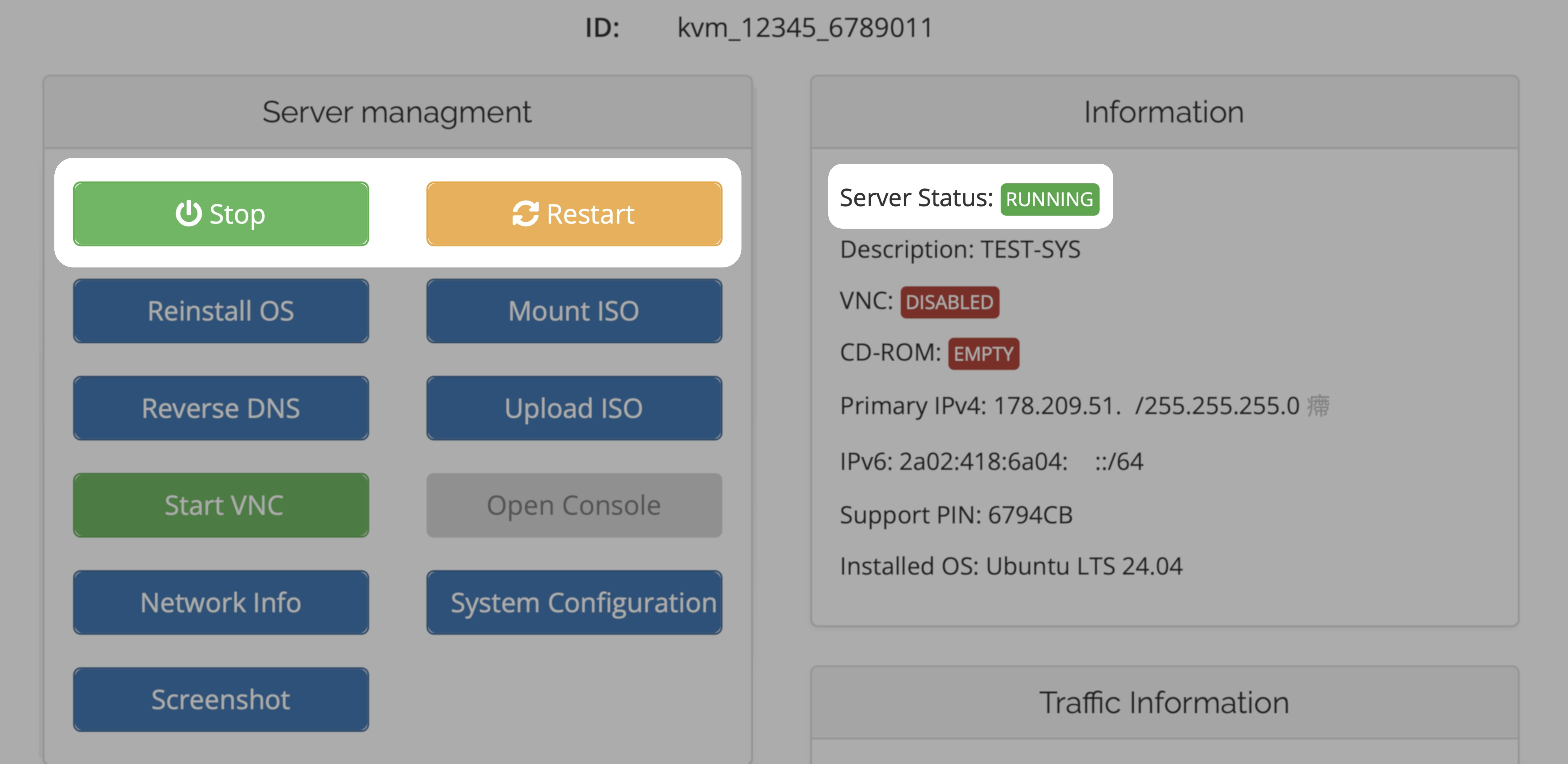 Reboot VPS