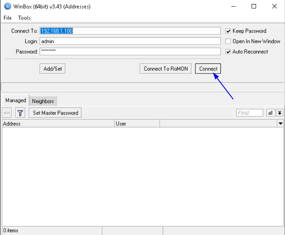Install MikroTik RouterOS