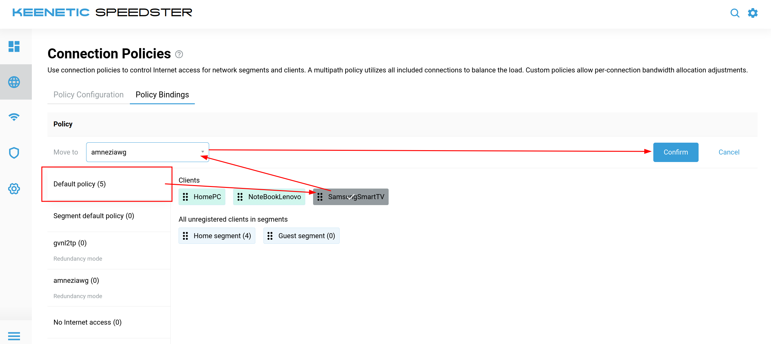 Install AmneziaWG client on Keenetic router