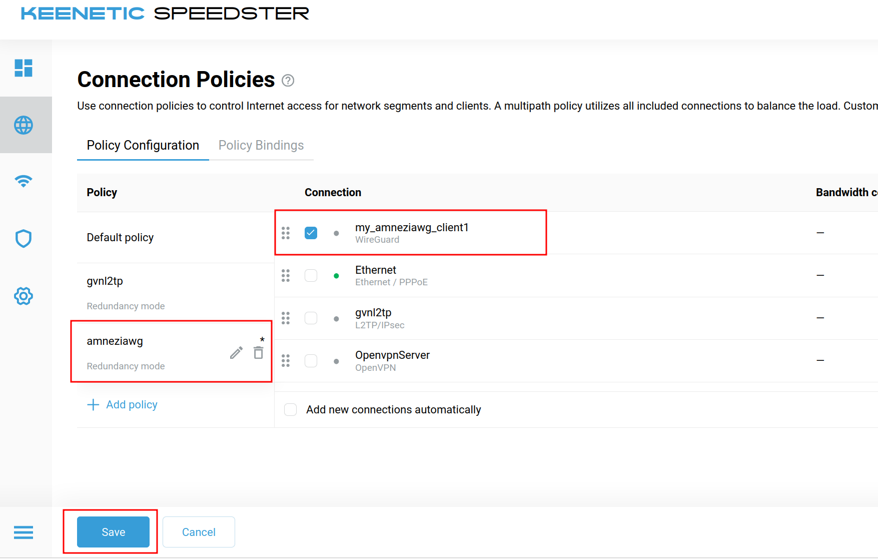 Install AmneziaWG client on Keenetic router