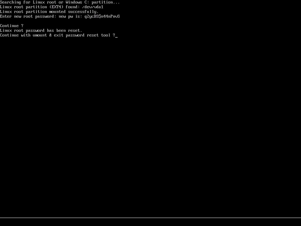 Reset Linux Password