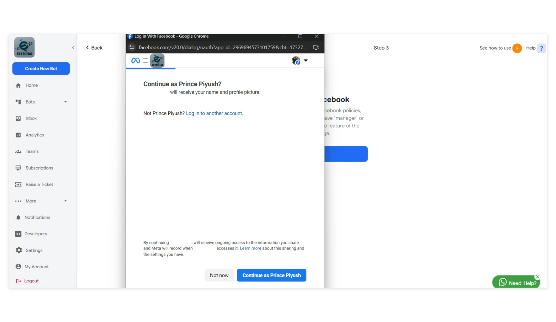 9 Facebook Chatbot Eetech Resource Centre 6 Pn