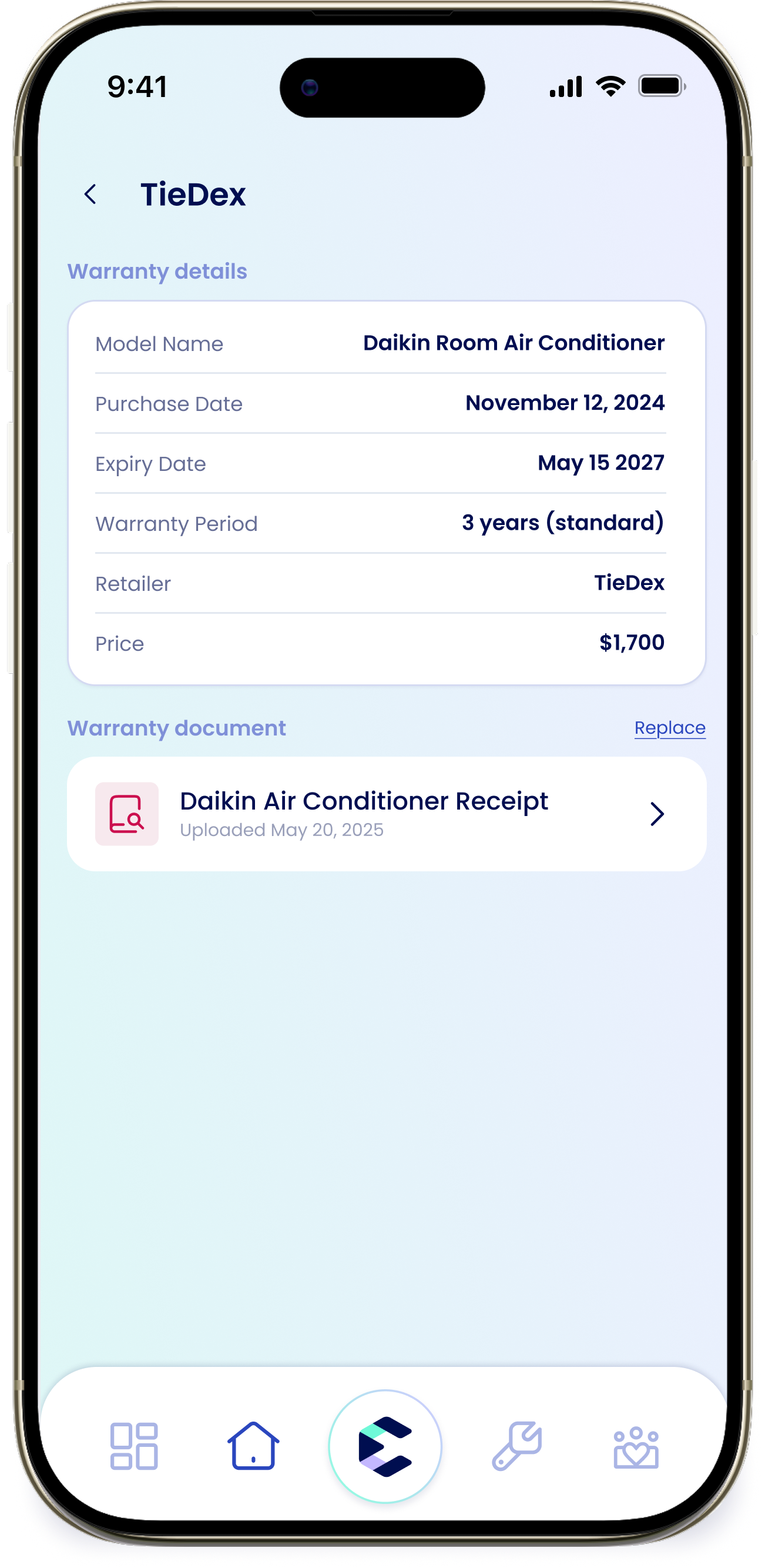 Warranty Detail 1