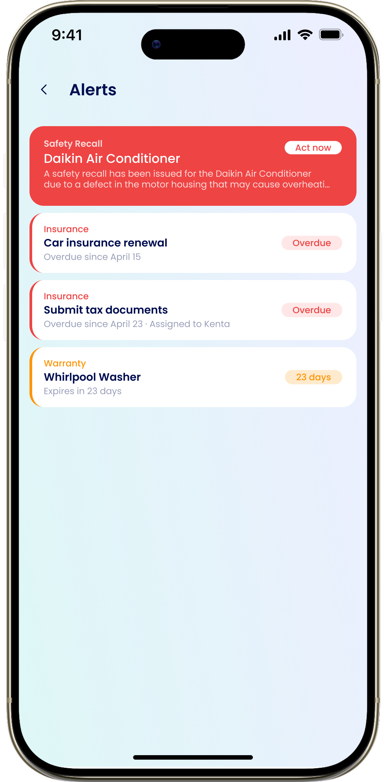 Alerts List