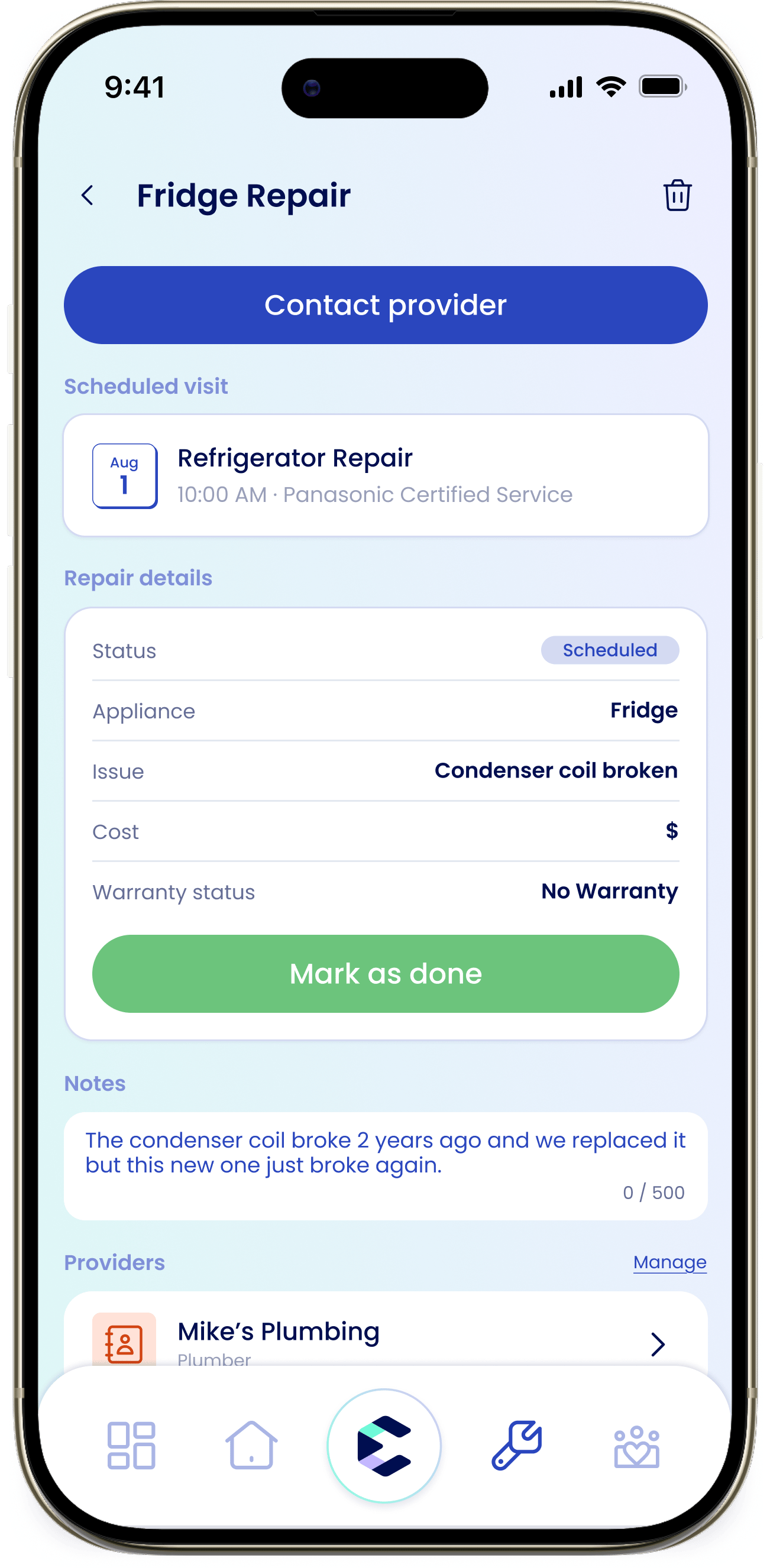 Scheduled Repair Scheduled Repair