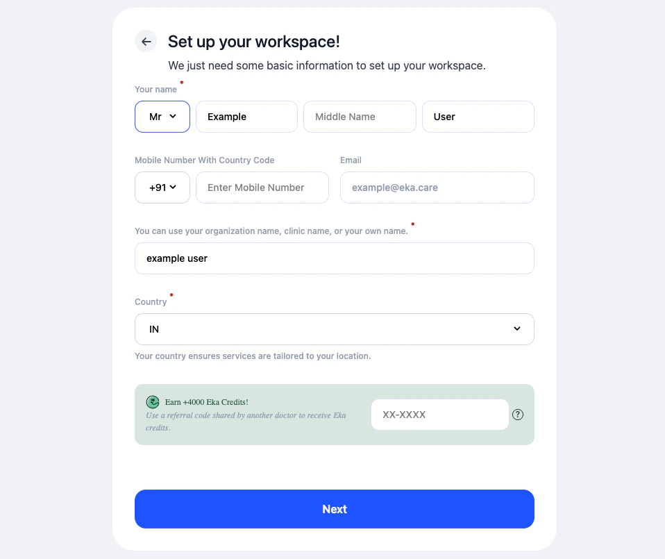 OTP verification screen