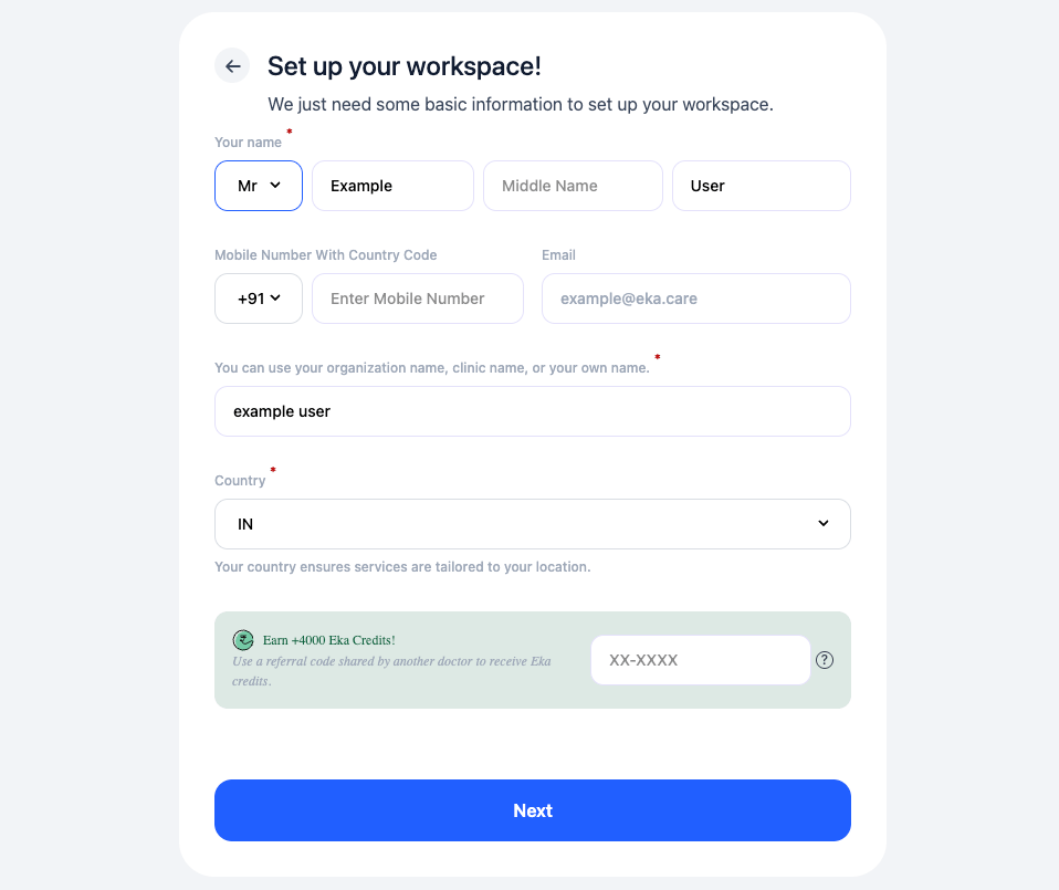 OTP verification screen