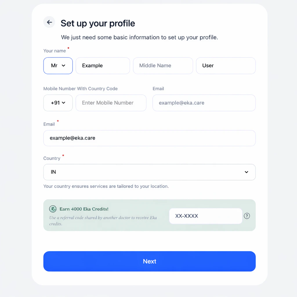 OTP verification screen