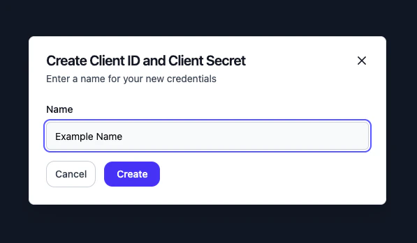 Eka Console dashboard with Manage API Credentials highlighted