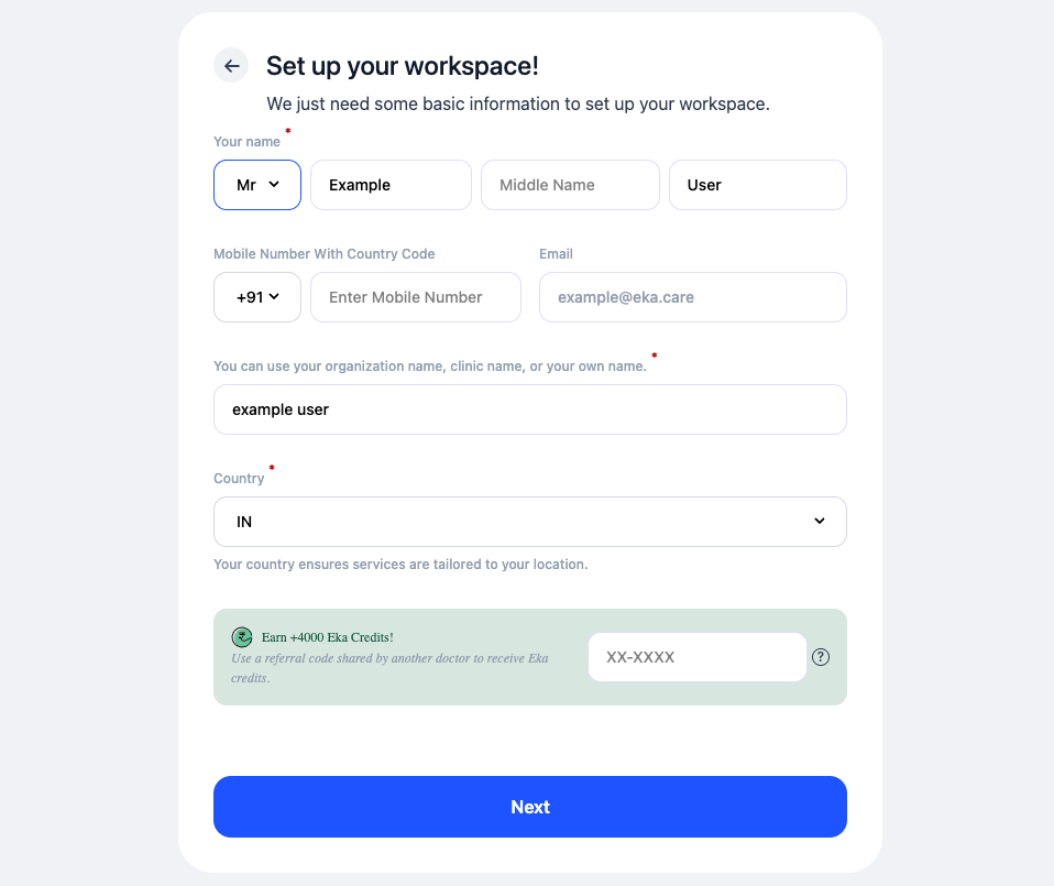 OTP verification screen