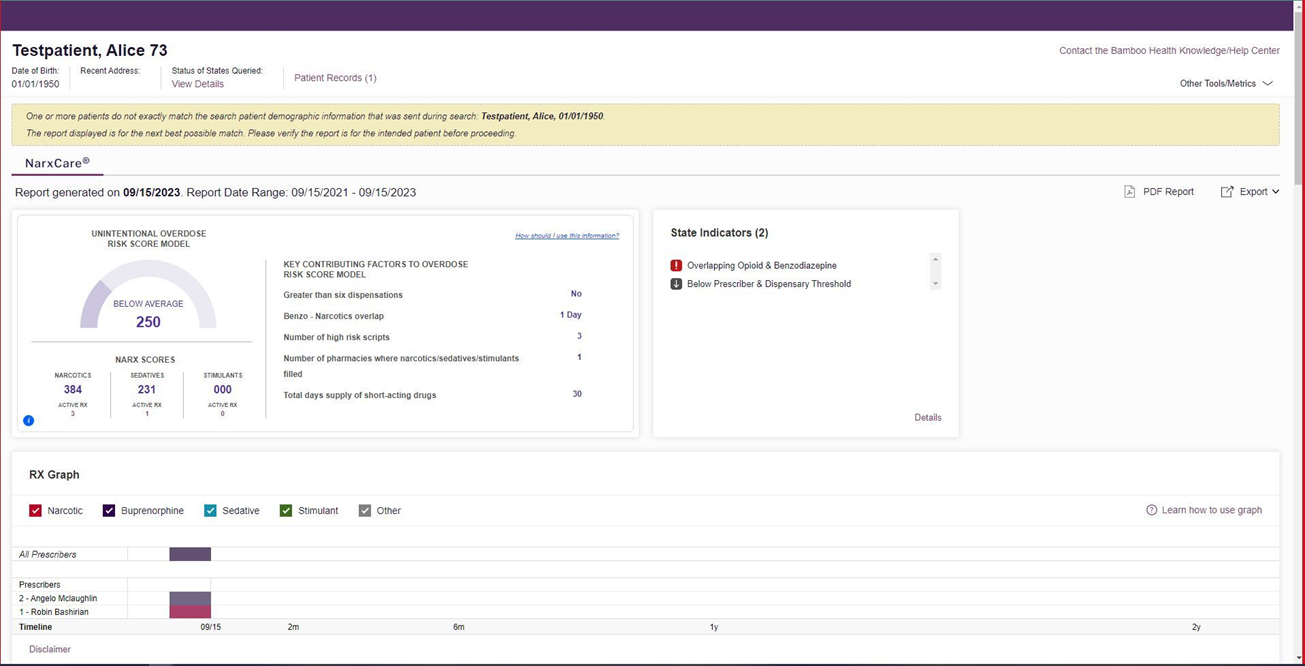 Prescription Monitoring Program (PMP/PDMP) Integration- Bamboo Health ...