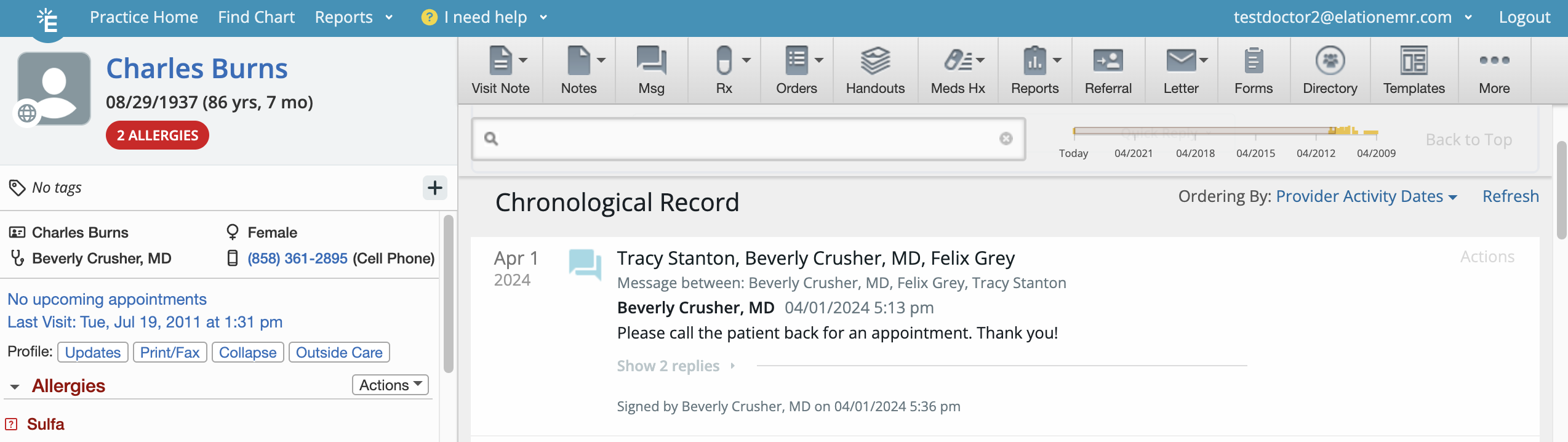 Office Message in Chronological Record.png