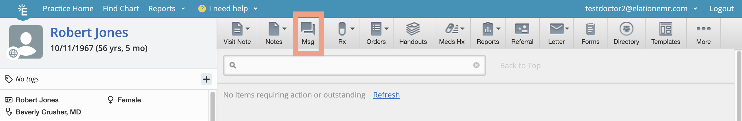 Message button from Patient Chart.png