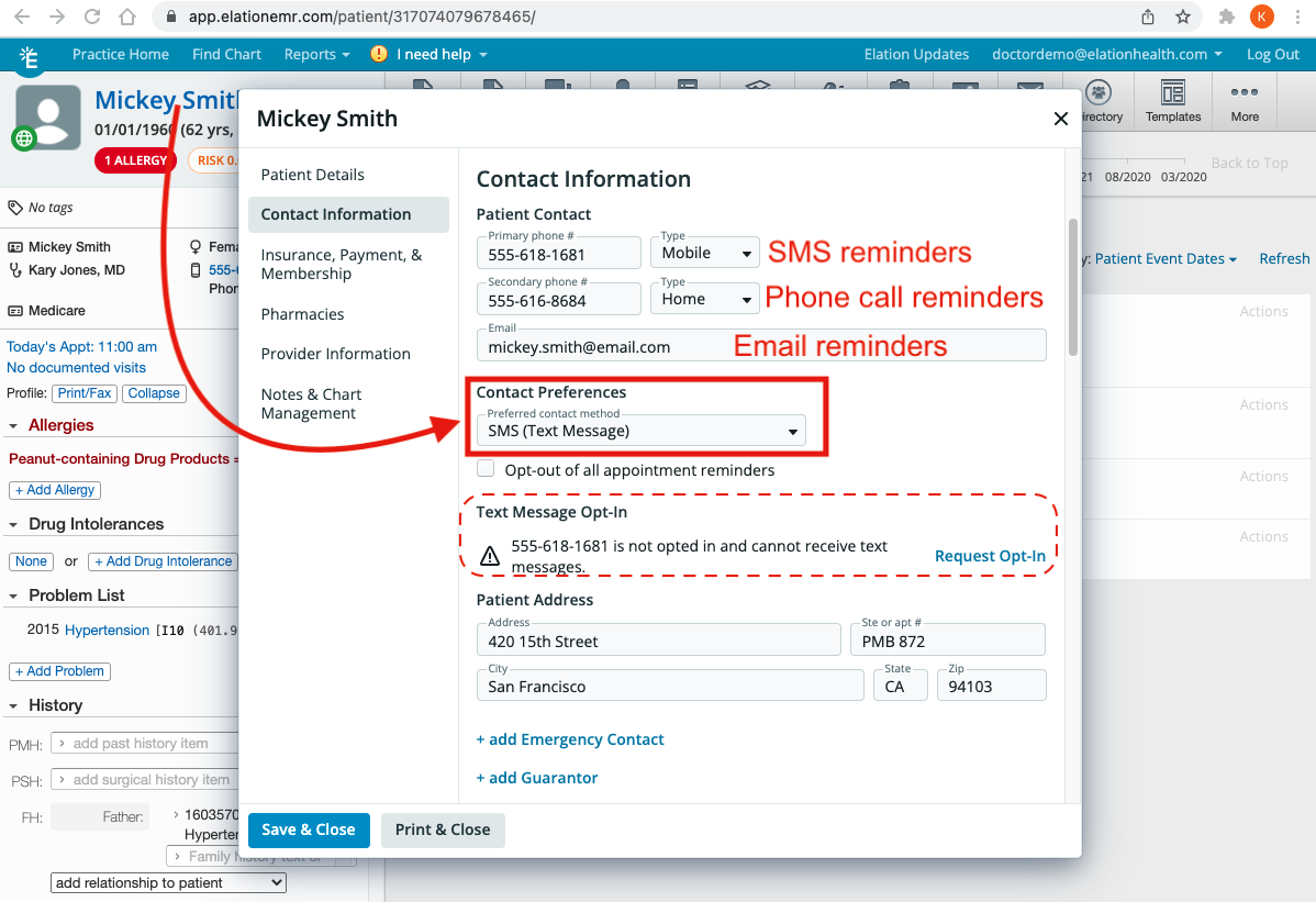 Calendar Guide - Using automated appointment reminders - Elation Help ...