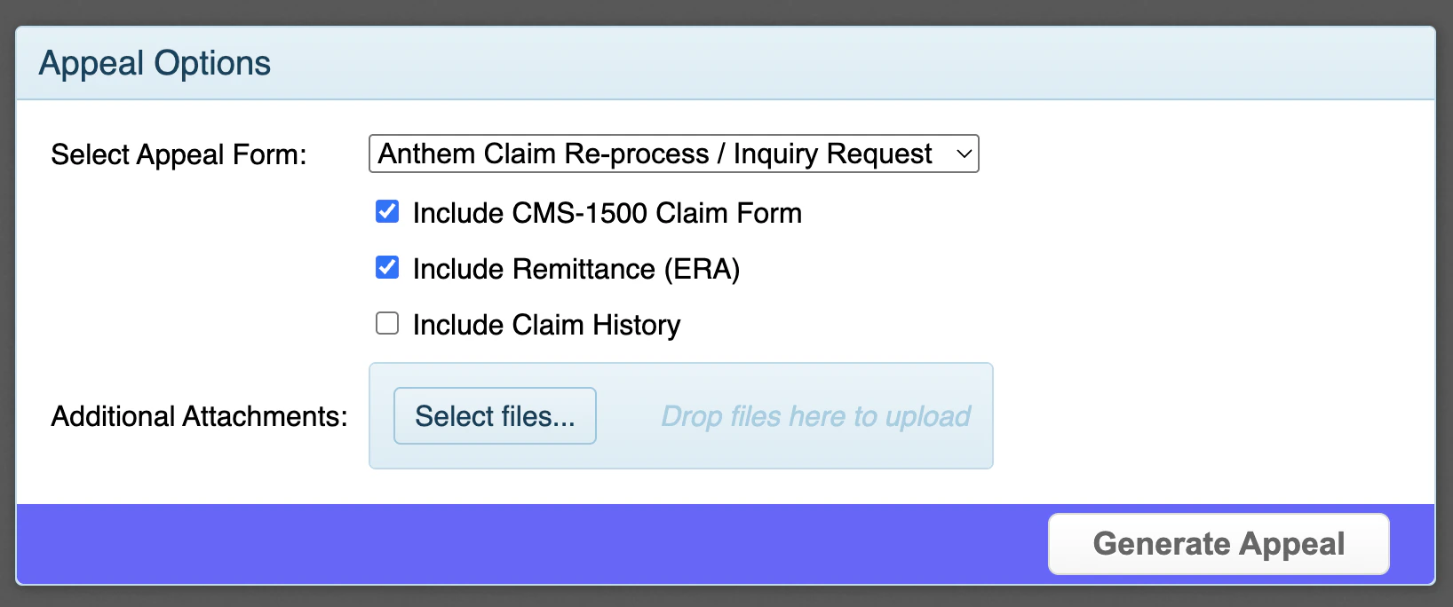 Appeal Options