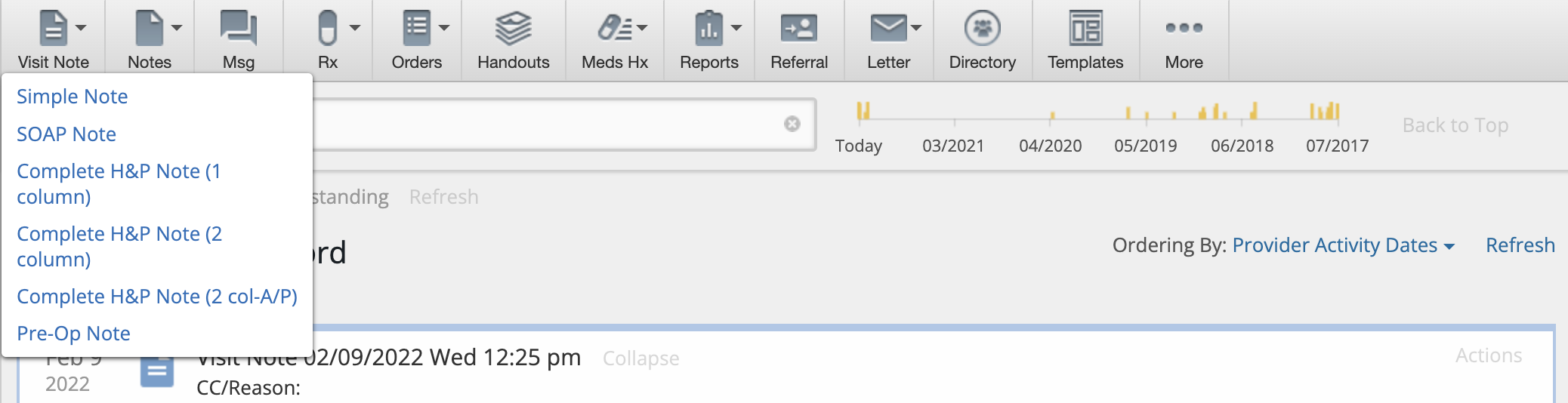 Visit Note Documentation Guide- Visit Note Formats - Elation Help Center