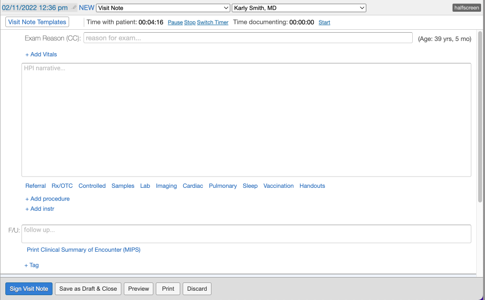 Visit Note Documentation Guide- Visit Note Formats - Elation Help Center