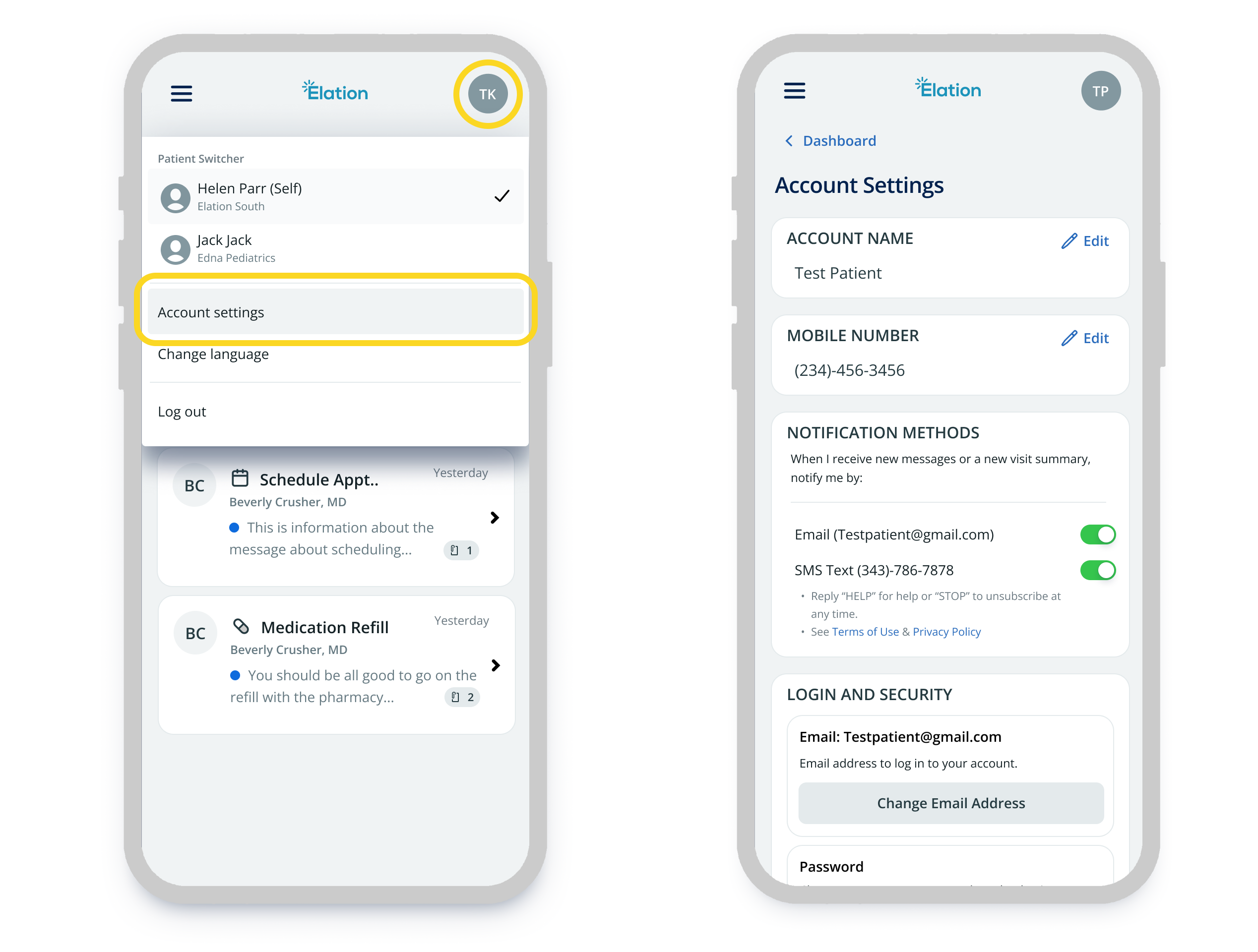Account Settings