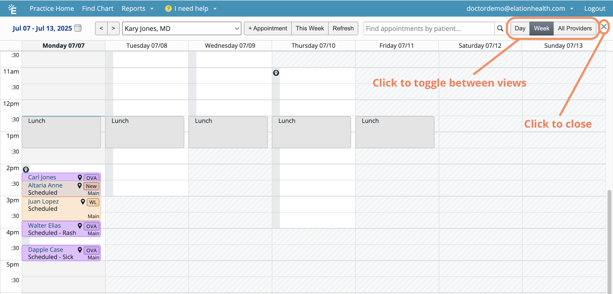 Calendar Guide - Using the Calendar for appointments & events - Elation ...