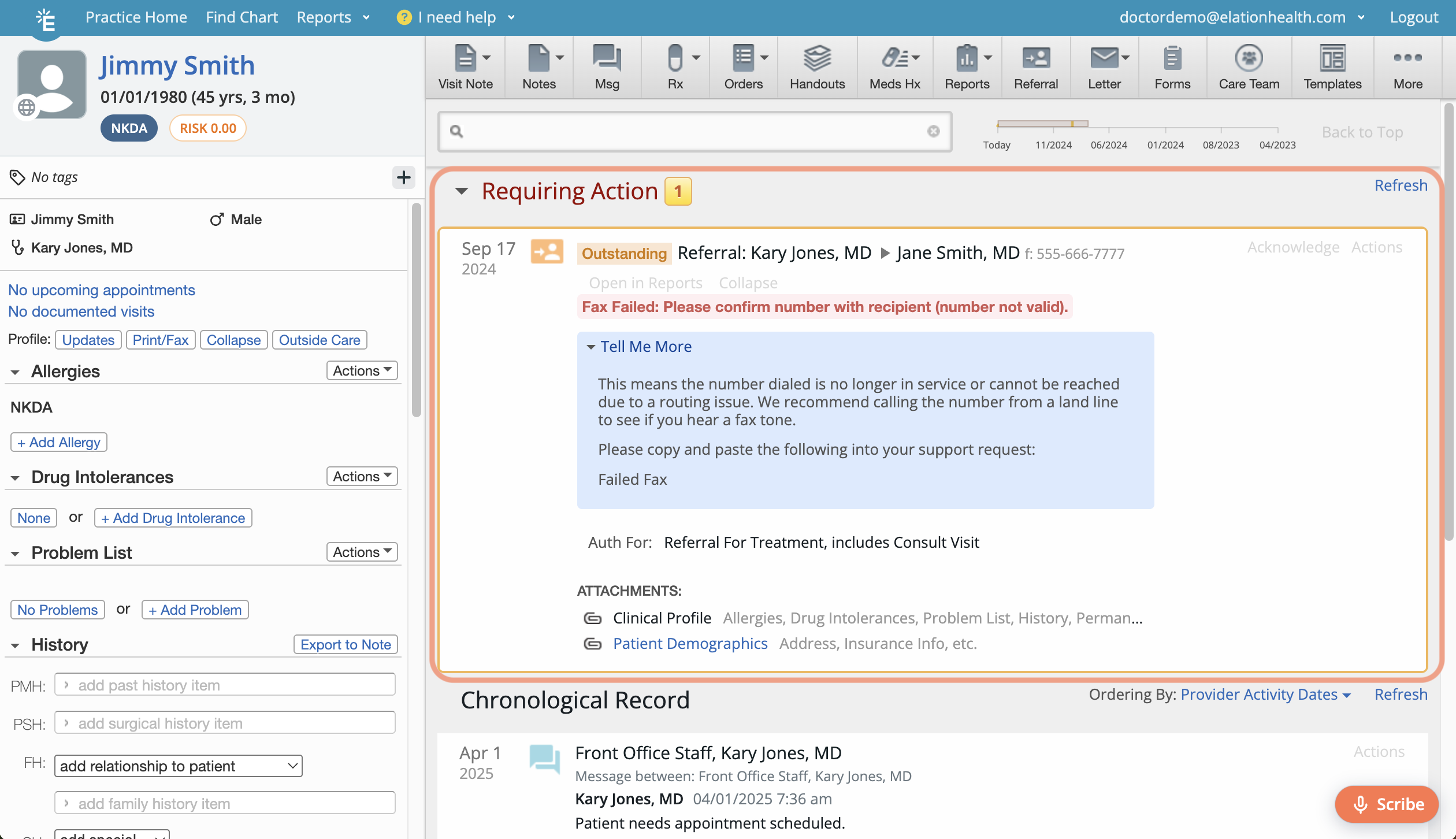 Letter & Referral Guide - Sending a fax - Elation Help Center