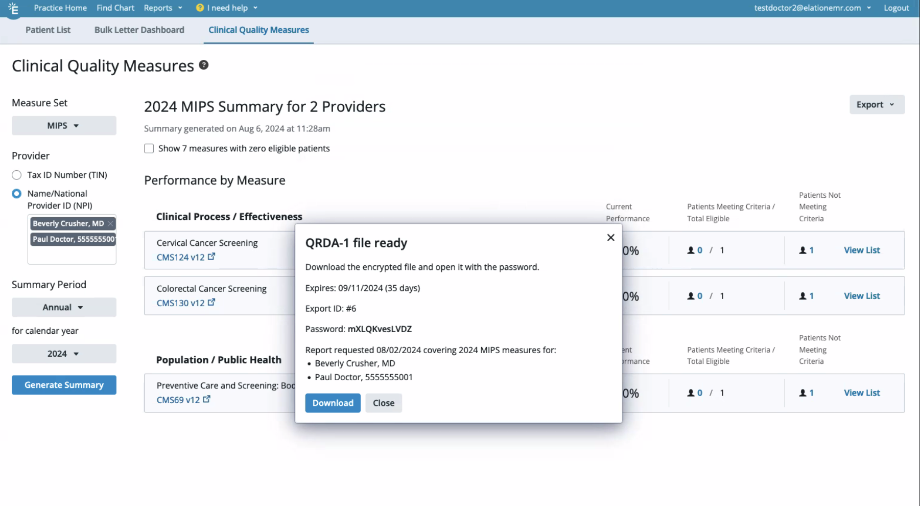 QRDA Export Guide- How to export QRDA files from Elation EHR - Elation ...