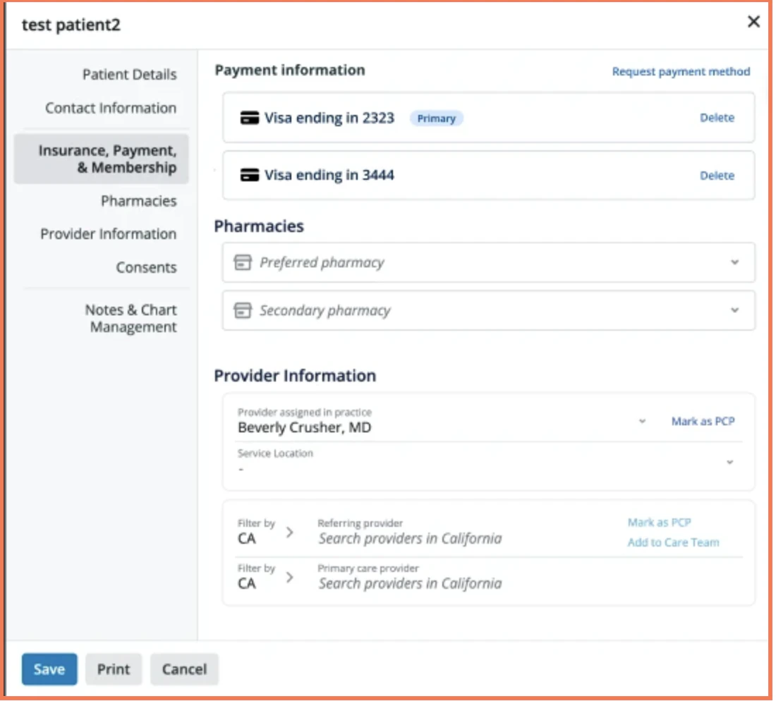 Multiple Patient Payments