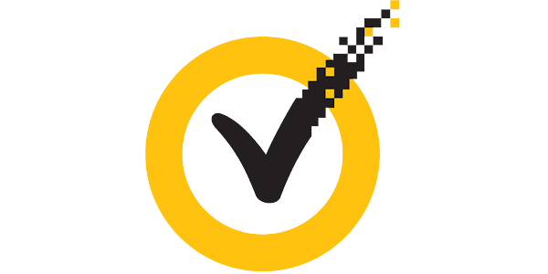 VIP Access app icon showing a yellow checkmark inside a yellow ring on a white background