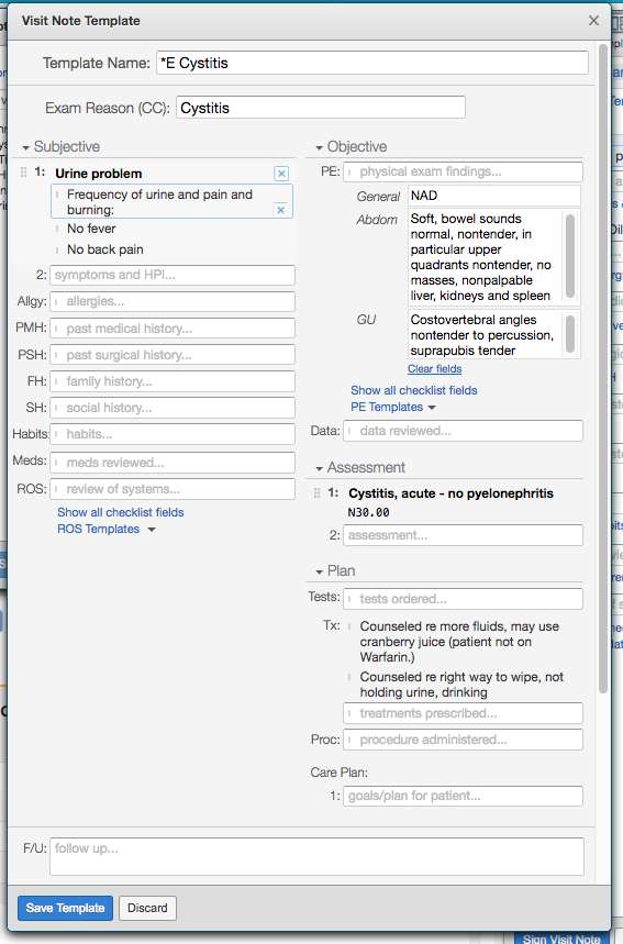 Visit Note Templates Guide - Elation Help Center