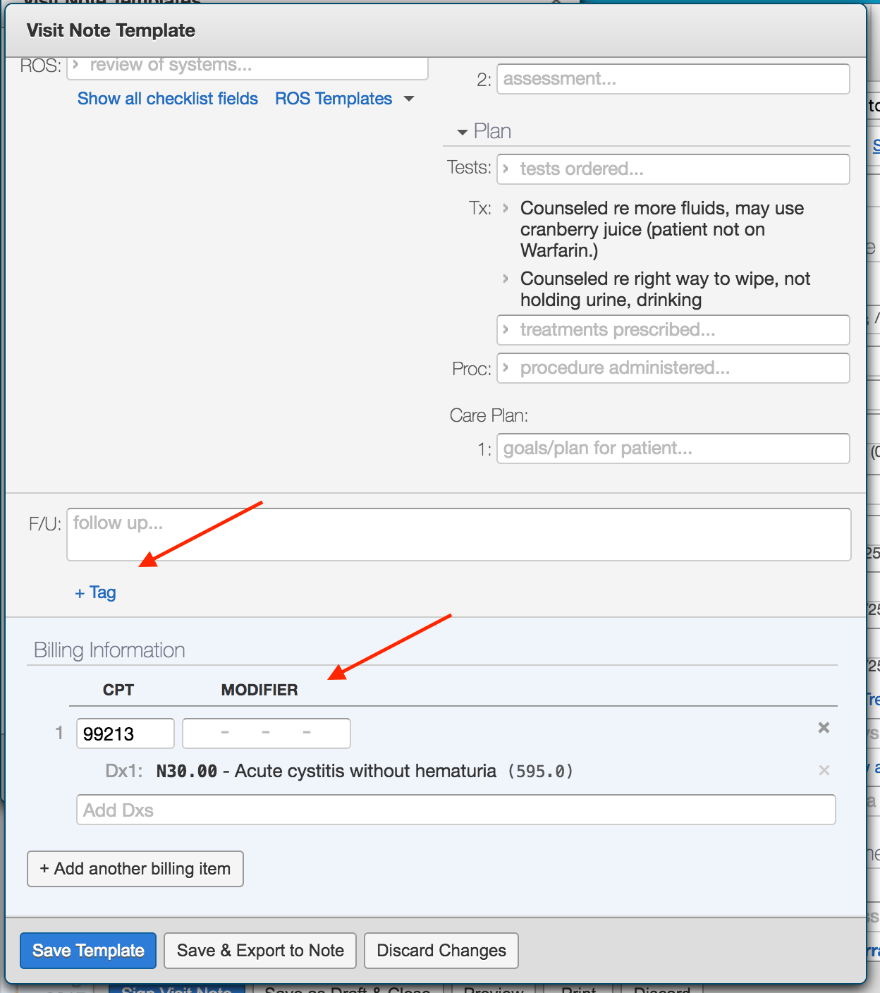 Rt Visit Note Example Visit Note Templates Guide - Elation Help Center