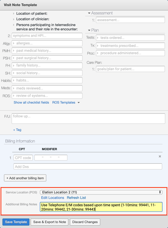 Client Visit Notes Visit Note Templates Guide - Elation Help Center