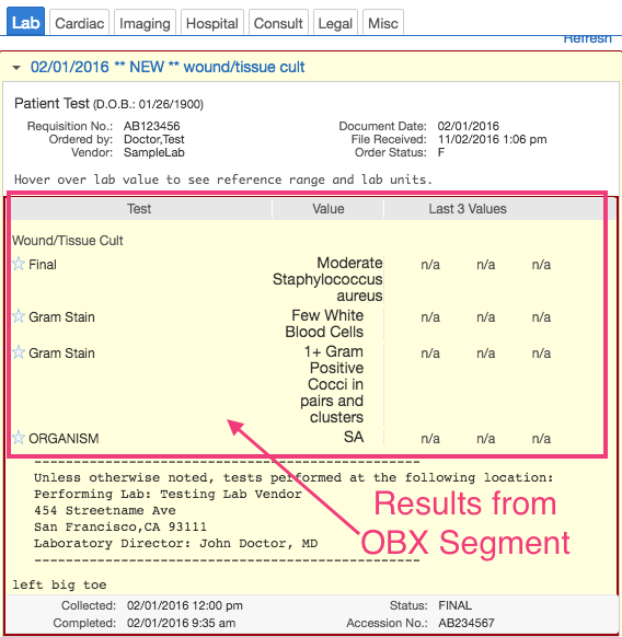 Observation/Result (OBX) - Elation Help Center