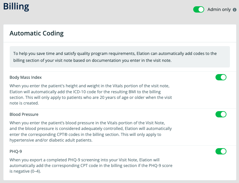 Automatic Coding Guide- Automatically code for BMI, Blood Pressure, and ...