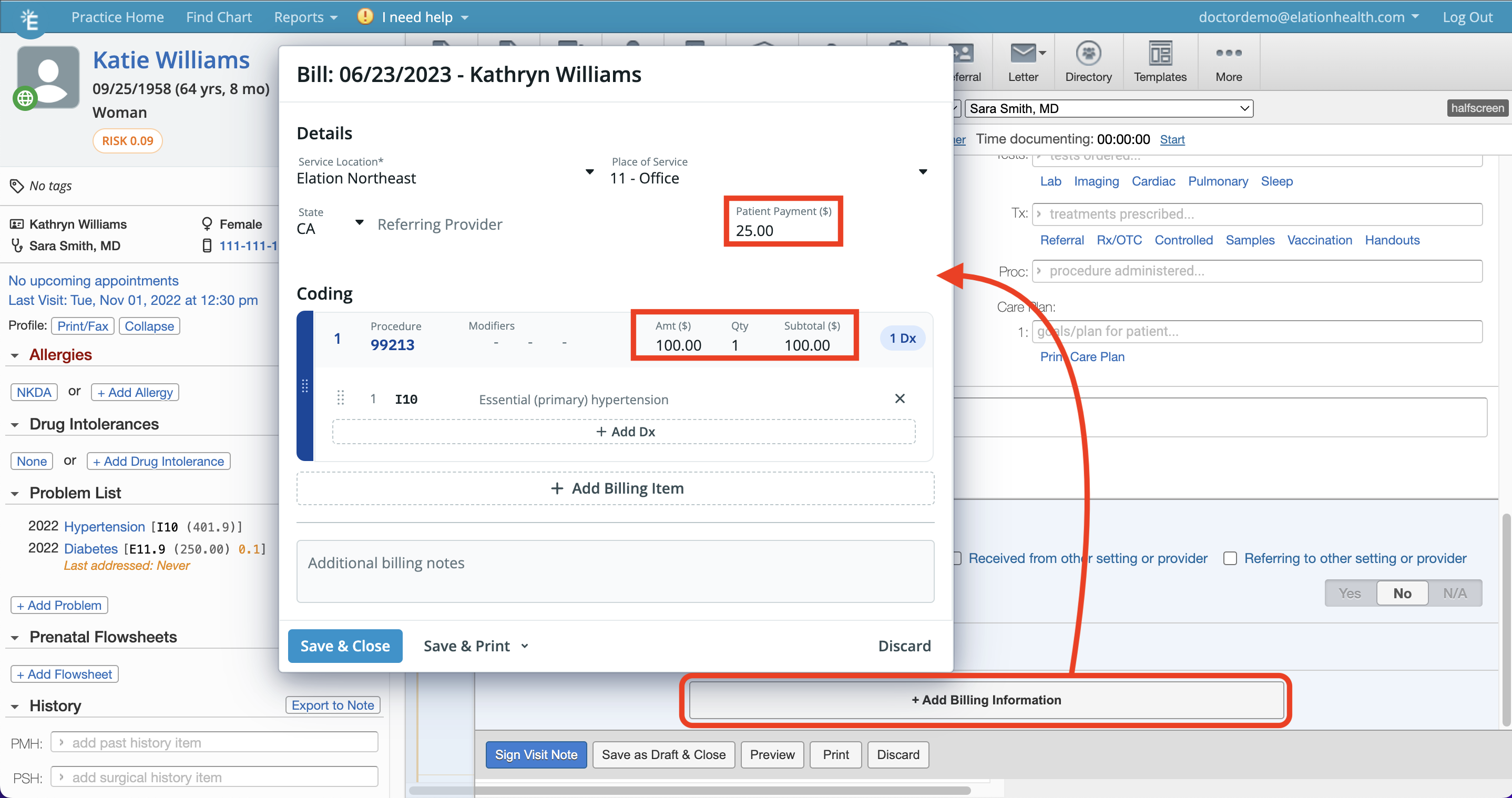 Patient Payment- Add to billing information.png