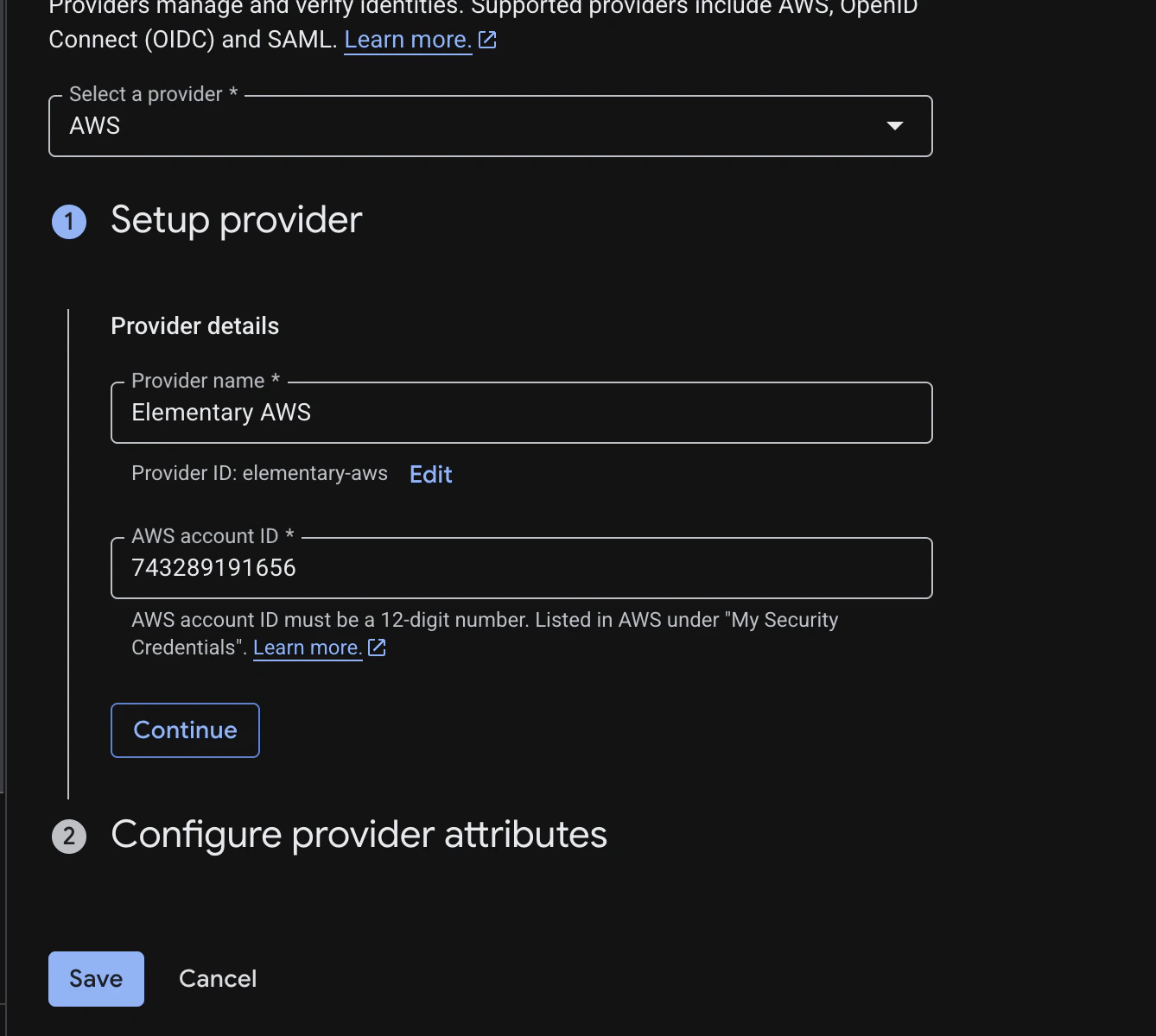 Add AWS provider