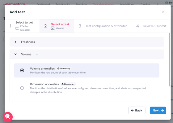 Tests configuration - Elementary