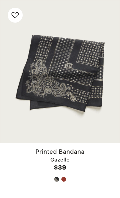 Black bandana product card