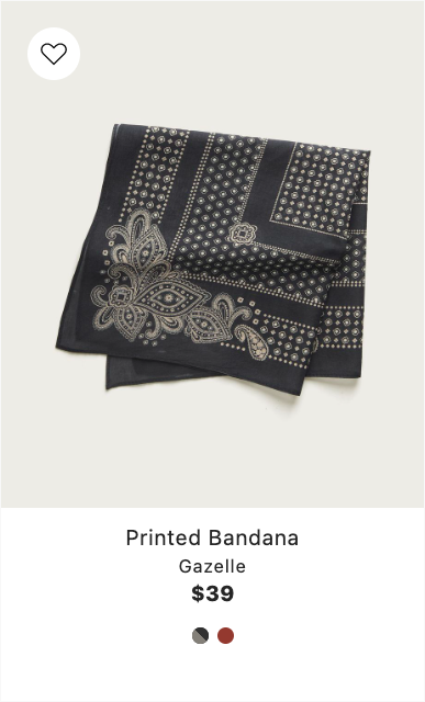 Black bandana product card