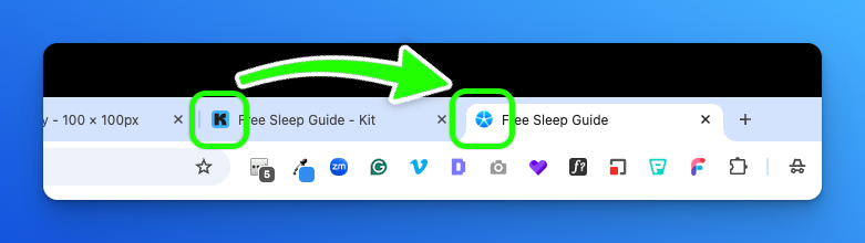 Favicon Before Vs After
