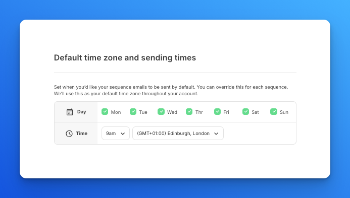 Default Timezone