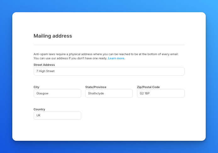 Mailing Address