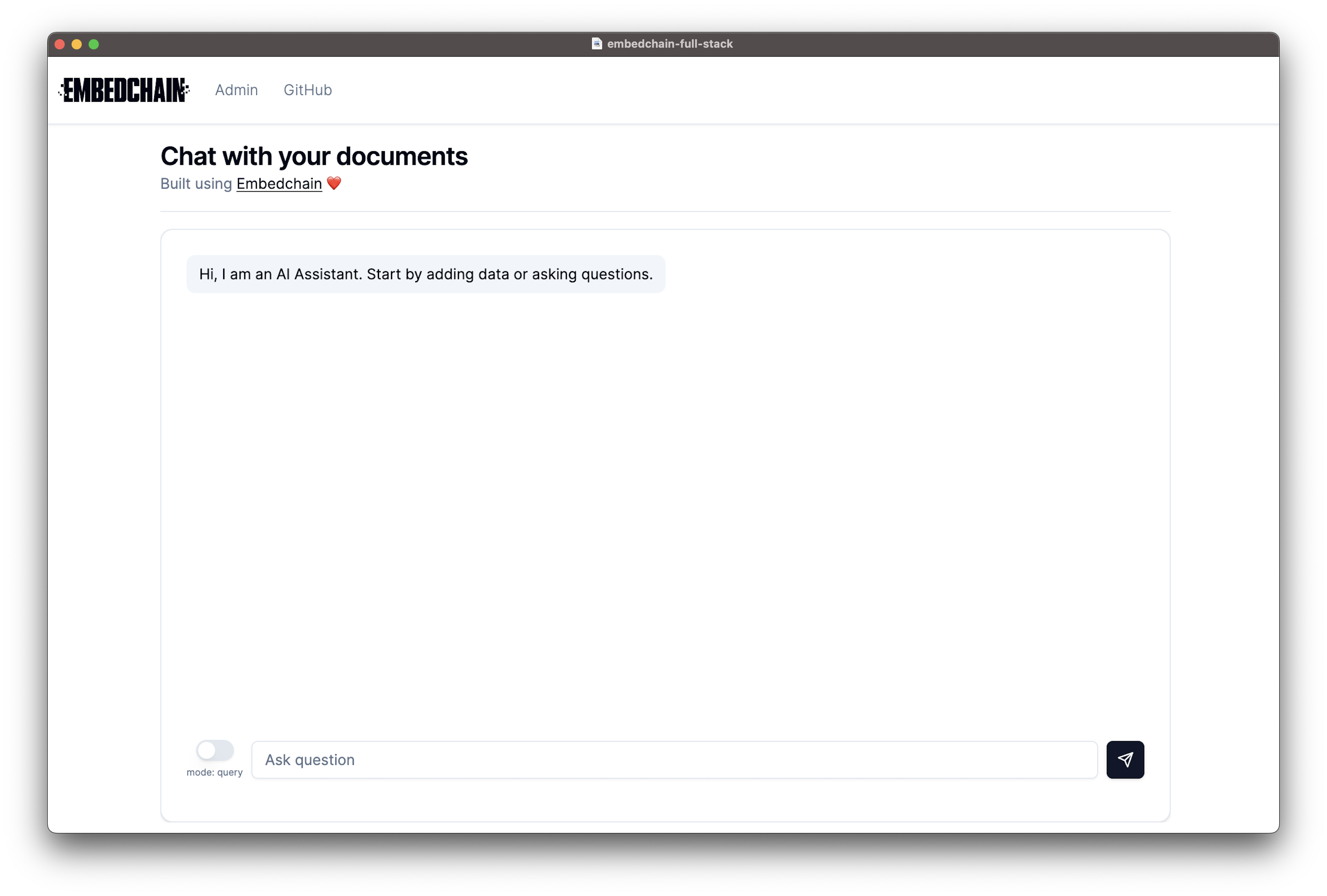 💻 Full stack - Embedchain