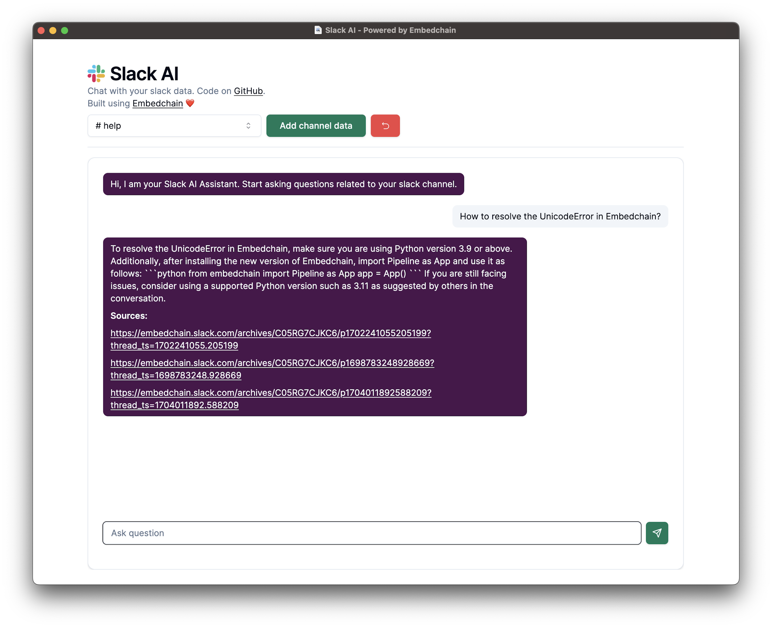 Slack AI Demo