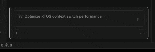 Typing a debug-mode prompt in the Embedder composer