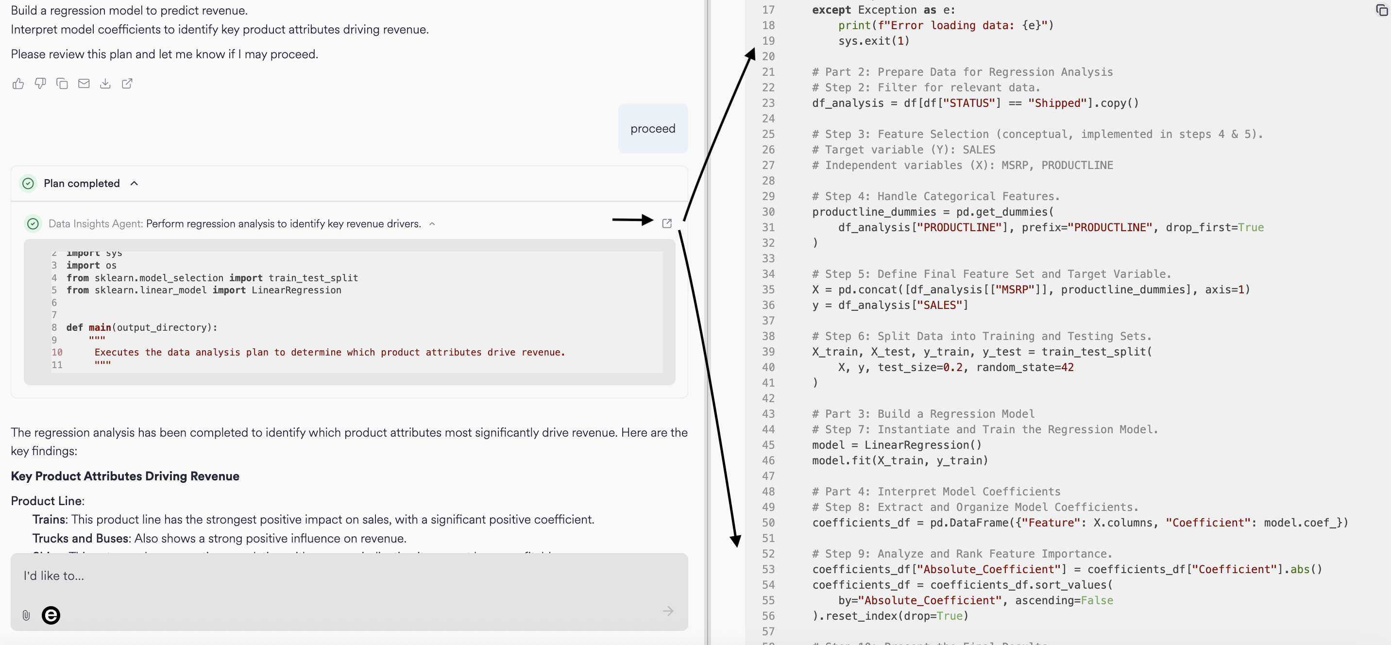 Code View Example